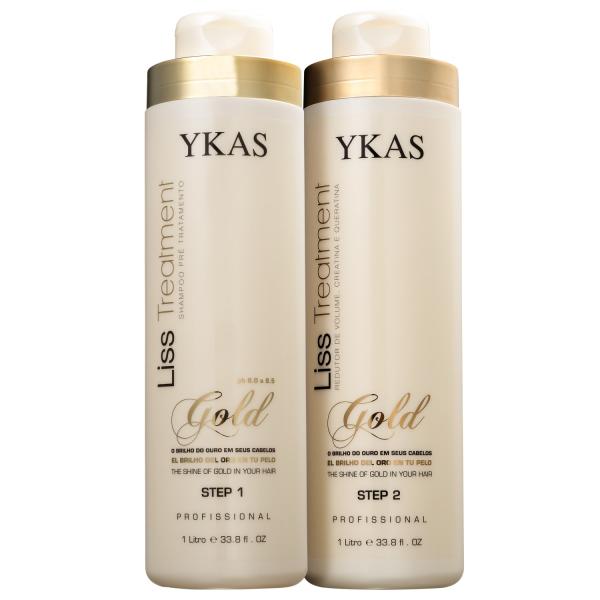 Kit YKAS Liss Treatment Gold Duo Pro (2 Produtos)