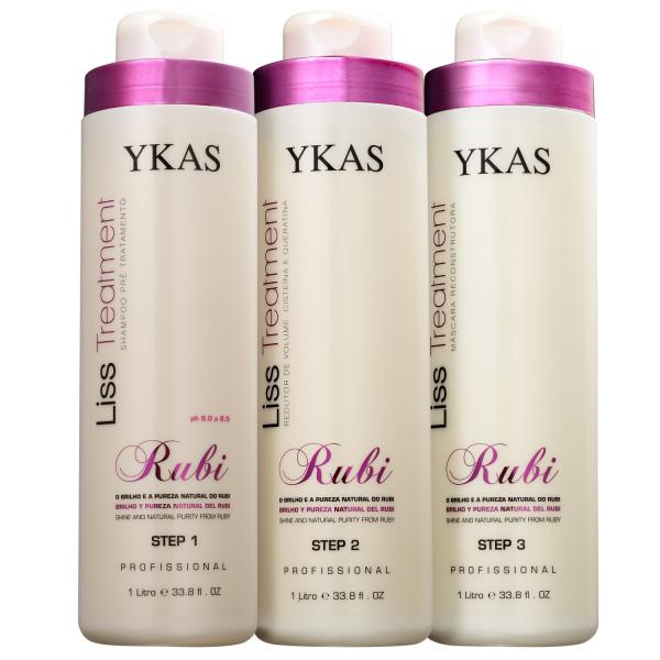 Kit Ykas Liss Treatment Rubi (3 Produtos)