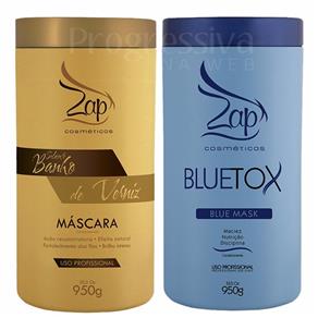 Kit Zap Professional Botox Matizador Bluetox + Máscara Selante Banho de Verniz 950g