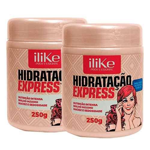 Kits 2 Ilike Melhor Máscara de Hidratação Express 250g - Ilike Professional
