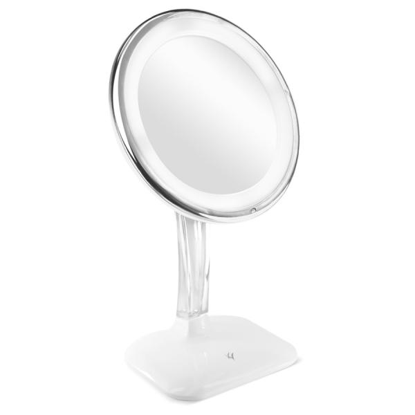 Klass Vough Espelho de Aumento 5X com Luz e Rotação de 360