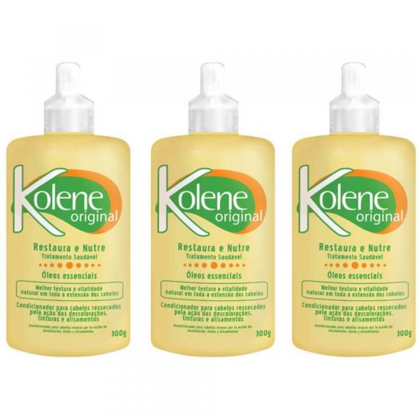Kolene Original Creme de Tratamento 300g (Kit C/03)