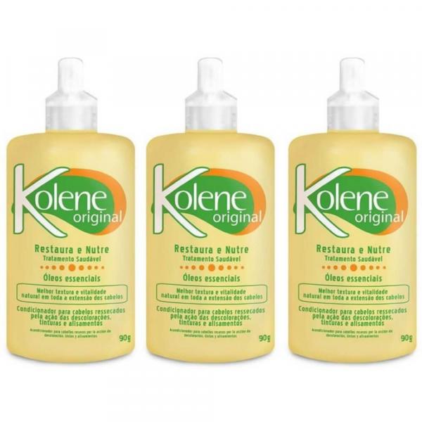 Kolene Original Creme de Tratamento 90g (Kit C/03)