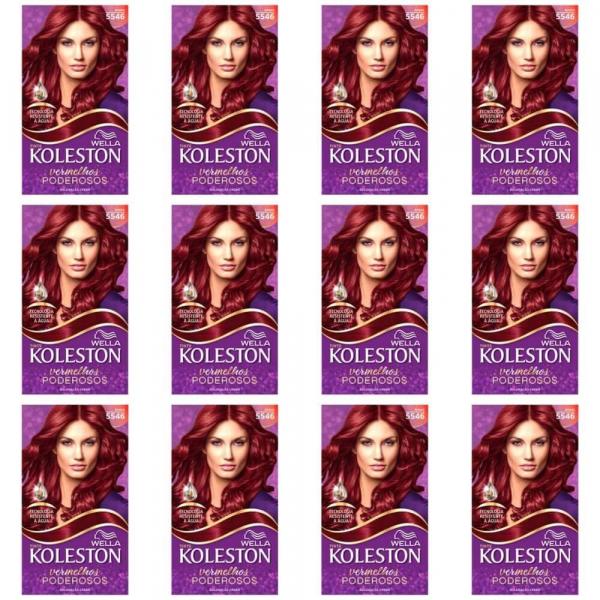 Koleston Coloração Capilar 5546 Amora (Kit C/12)