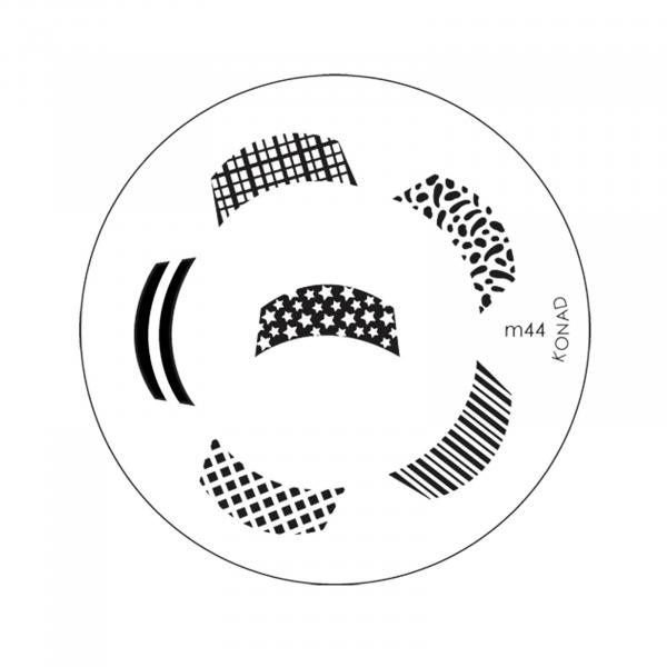 Konad Placa de Imagem M44 para Carimbo de Unha Stamping Nail Art - Konad