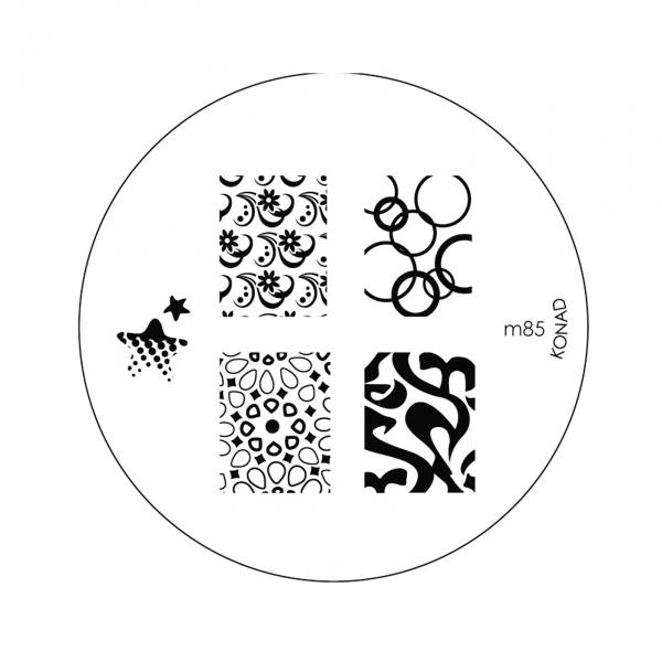 Konad Placa de Imagem M85 para Carimbo de Unha Stamping Nail Art - Konad