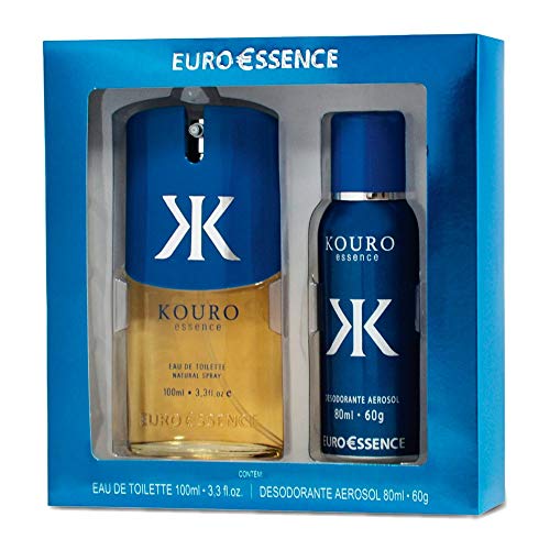 Kouro Euroessence - Conjunto Masculino Perfume 100ml e Aerossol 80ml