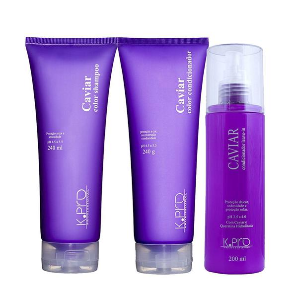 Kpro Caviar Color Shampoo e Cond. 240ml + Leave-in 200ml