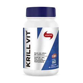 Krill Vit - 60 Capsulas - Vitafor - Sem Sabor
