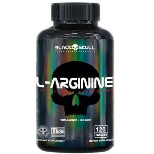 L-Arginine - 120 Tablets - Black Skull