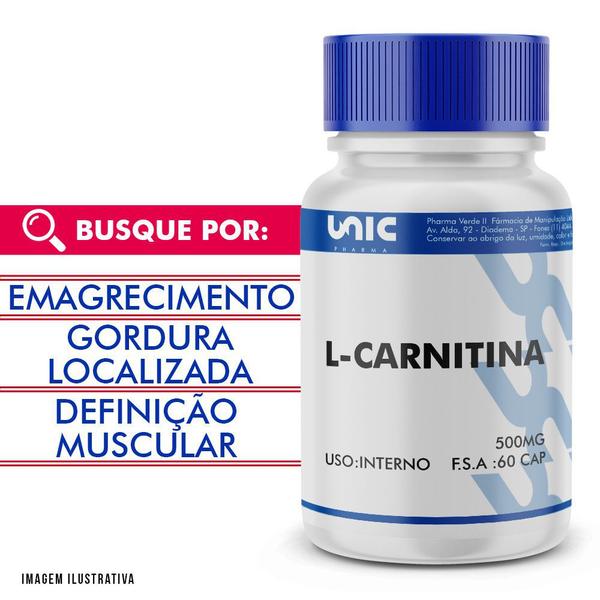 L-Carnitina 500mg 60 Doses - Unicpharma