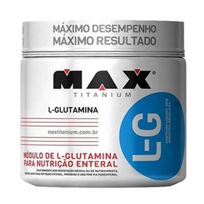 L-G 100% L-Glutamina - Max Titanium - Sem Sabor - 300 G