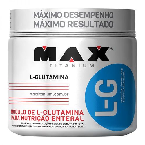 L-g L-glutamina 300gr - Max Titanium