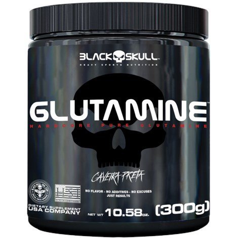 L Glutamine 300G Black Skull