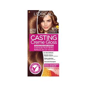 L`Oréal Casting Tintura Creme Gloss - 670 Chocolate com Pimenta - 67 - Chocolate