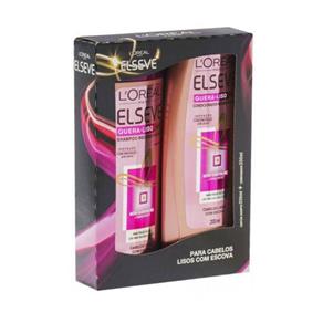 L`Oréal Elseve Quera Liso Kit Shampoo + Condicionador - 2x200ml
