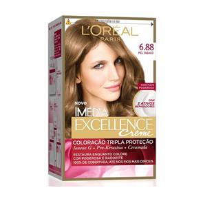 L`Oréal Imédia Excellence Coloração Creme - 6.88 Mel Tabaco - Único