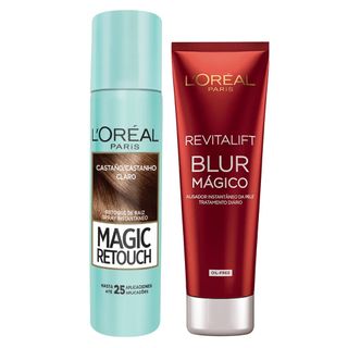 L’Oréal Paris Magic Blur Kit - Corretivo Castanho Claro + Aperfeiçoador Kit