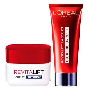 L?Oréal Paris Revitalift Laser X3 + Revitalift Noite Kit - Creme Antirrugas + Rejuvenescedor Facial Kit
