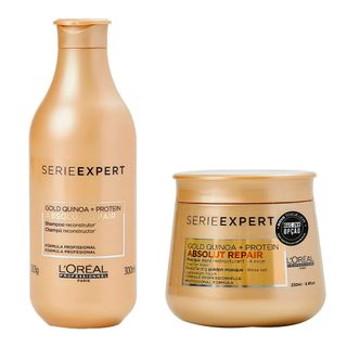 L’Oréal Professionnel Absolut Repair Gold Quinoa + Protein Kit - Shampoo + Máscara Light Kit