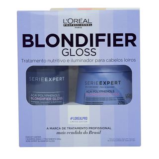 L’oréal Professionnel Blondifier Gloss Kit – 1 Shampoo Blondifier Gloss 300ml + 1 Máscara Blondifier Gloss 250g Kit