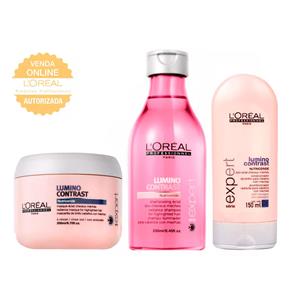 L`Oréal Professionnel Lumino Contrast Kit - Shampoo + Condicionador + Máscara Kit