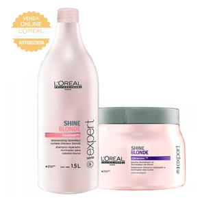 L`Oréal Professionnel Shine Blonde Kit - Shampoo 1,5L + Máscara 500g Kit
