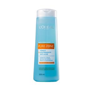 L`Oréal Pure Zone Tônico Adstringente Anti Cravos Limpeza Facial - 200ml