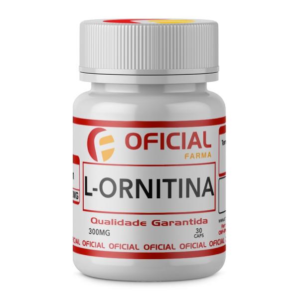 L-Ornitina 300Mg 30 Cápsulas - Oficialfarma S