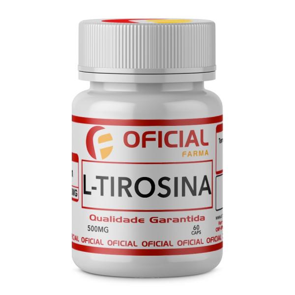 L-Tirosina 500Mg 60 Cápsulas - Oficialfarma S