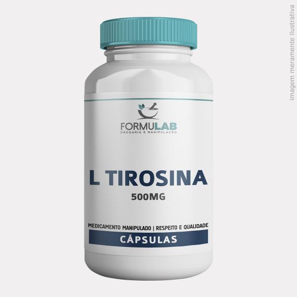 L Tirosina 500mg - Aminoácido - 120 CÁPSULAS - Formulab