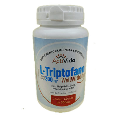L - Triptofano Wellwithlife 60 Cápsulas 500Mg Activida