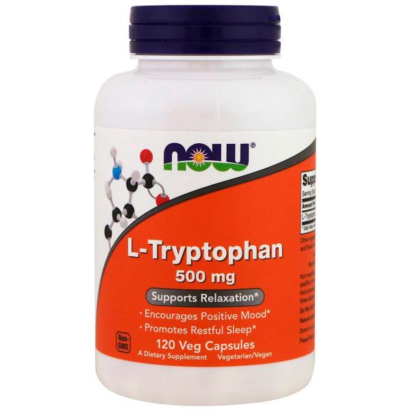 L Tryptophan 500mg (120 VCaps) Now Foods