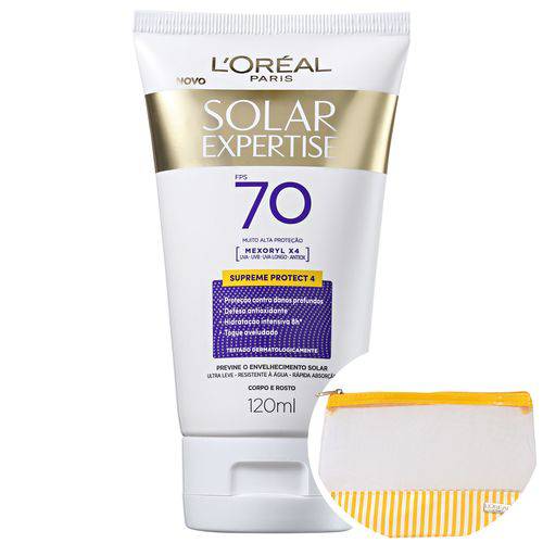 L'Oréal Paris Solar Expertise Supreme Protect 4 Fps 70 - Protetor Solar Facial 120ml + Nécessaire