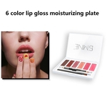 L6 6 cores Lip Gloss Hidratante Lip Balm rendi??o de cor Lip Glaze Maquiagem