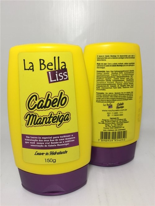 La Bella Liss Leave-In Cabelo Manteiga 150G