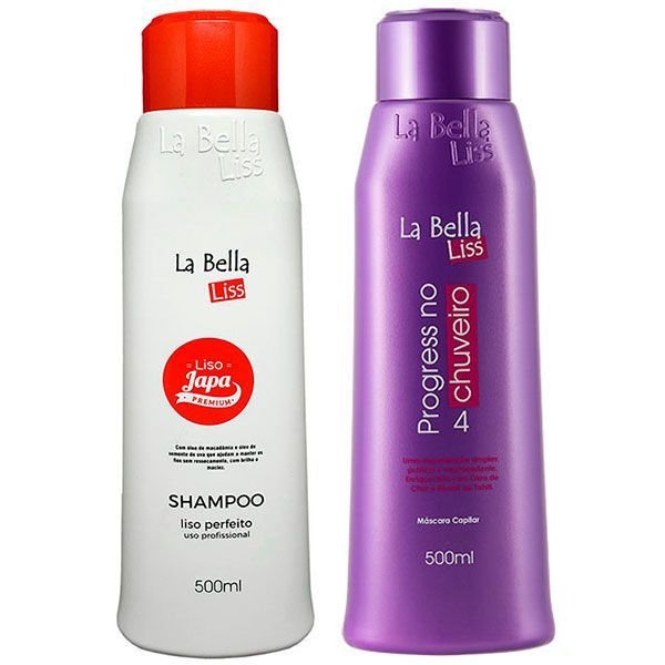 La Bella Liss Liso Japa Shampoo que Alisa + Progressiva no Chuveiro