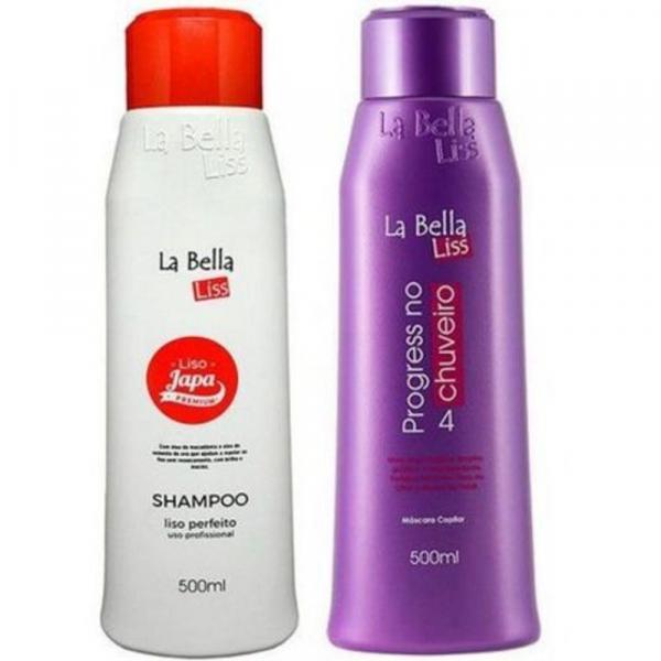 La Bella Liss Progressiva no Chuveiro + Liso Japa Shampoo 500ml