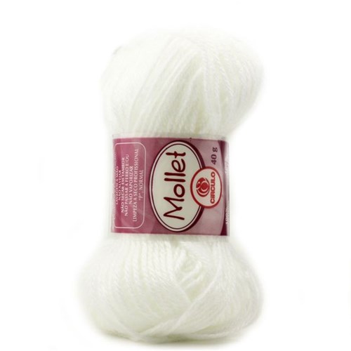 Lã Mollet 40g - Circulo - 0010-BRANCO