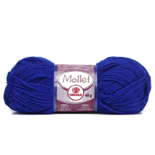 Lã Mollet 40g - Circulo - 0512-AZUL BIC