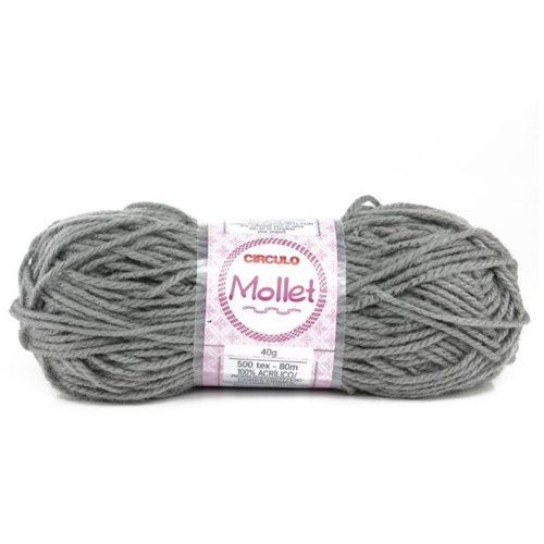 Lã Mollet 40g - Circulo - 0700-ALUMINIO