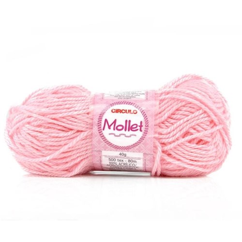 Lã Mollet 40g - Circulo - 0769-CHICLETE