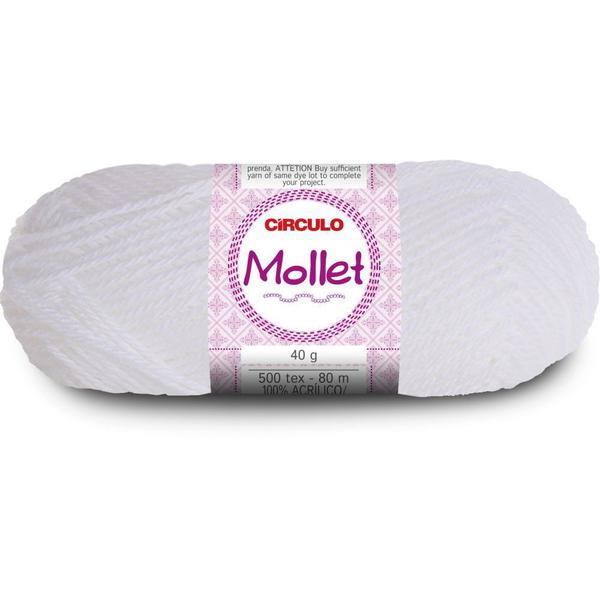 Lã Mollet 80M 40G Branco 0010 Círculo