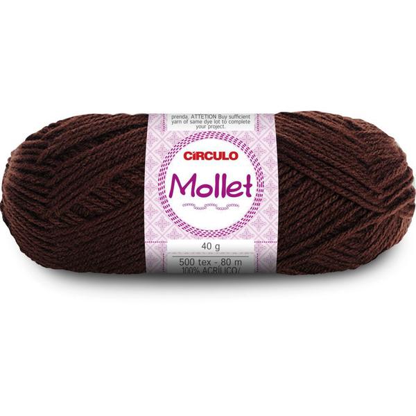 Lã Mollet 80M 40G Chocolate 0608 Círculo