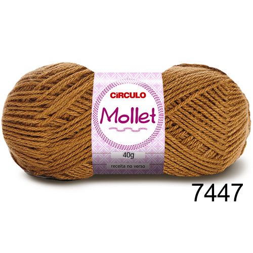 Lã Mollet Círculo 40g - Cor 7447 - Avela