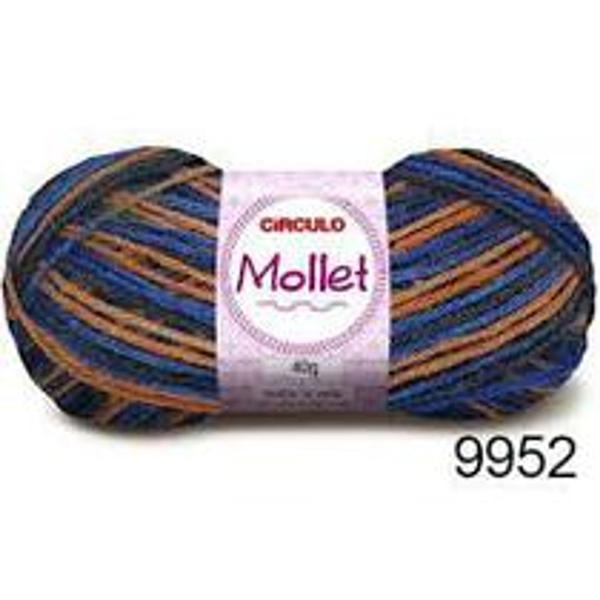 Lã Mollet Circulo com 100gr Cor 9952