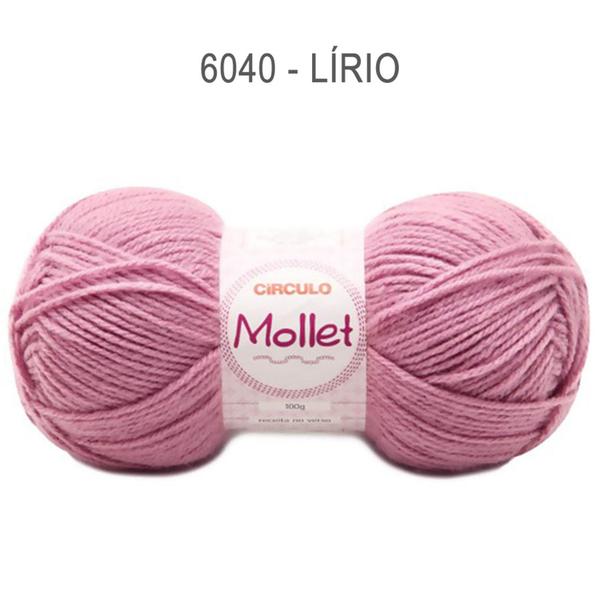 Lã Mollet Circulo S/A 100g Cor 6040