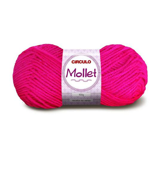 Lã Mollet Cor 0385 100g - Circulo - Cor 0385 Pink