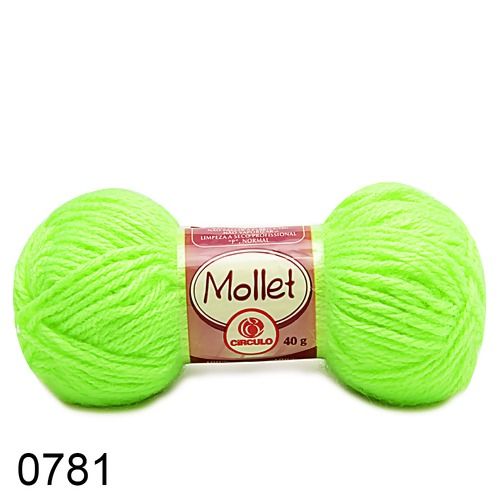 Lã Mollet Cor - Verde Neon