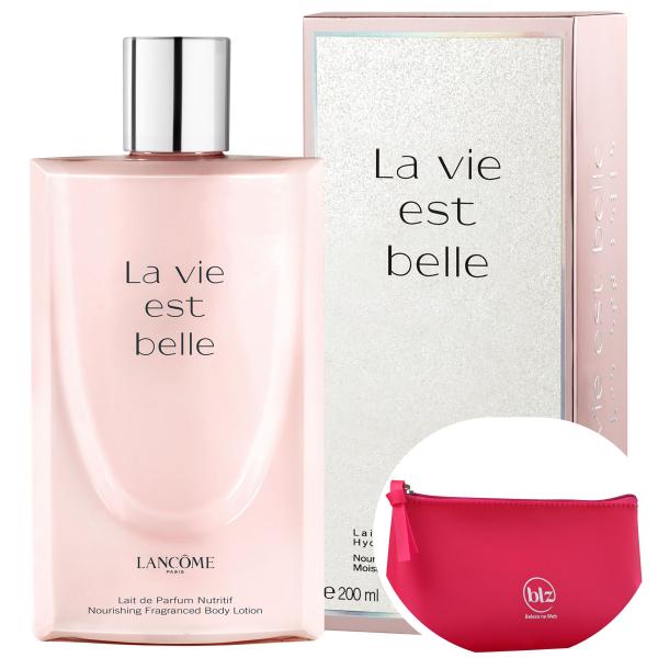 La Vie Est Belle Lancôme Lait de Parfum Nutritif - Loção Corp.200ml+Beleza na Web Pink - Nécessaire